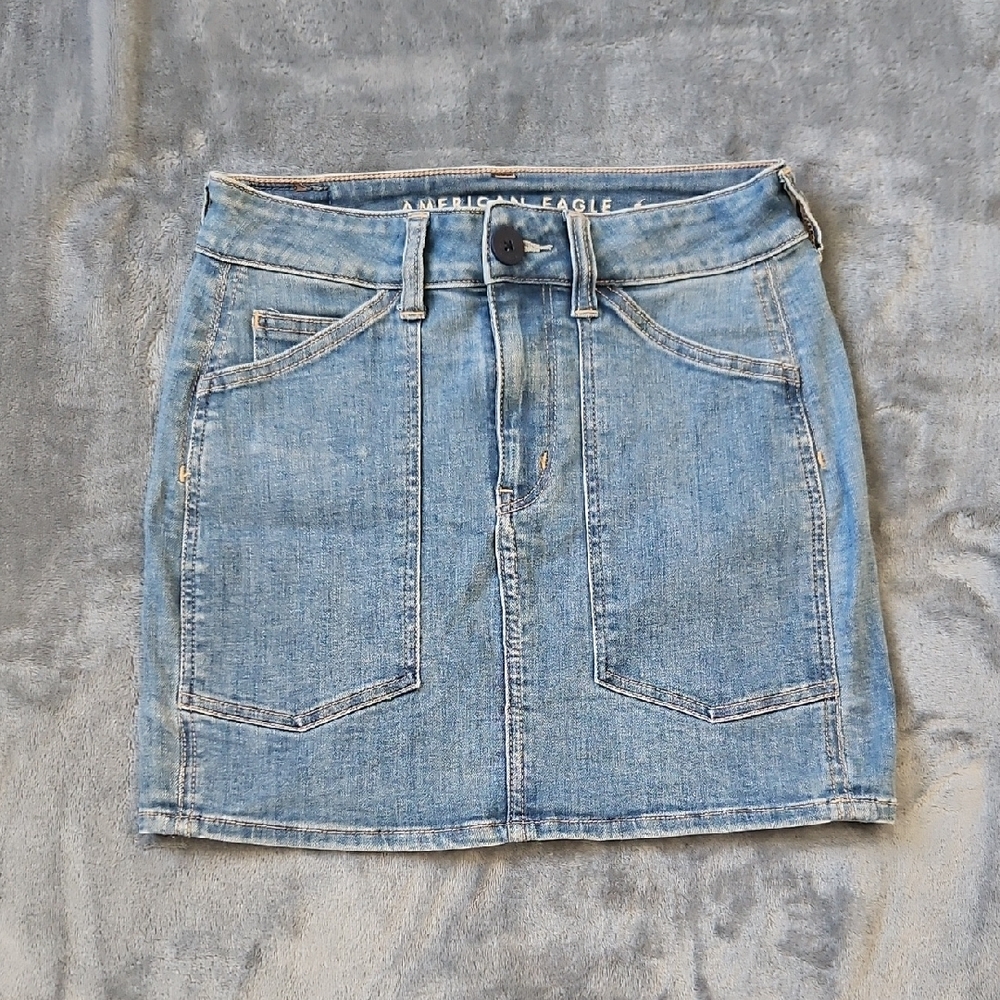 American Eagle Next Level Stretch Denim Skirt